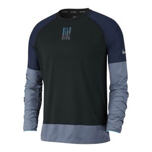 Nike Element Mixed Media Long Sleeve Crew Neck Pullover Men's XL